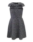 Multi-tweed Fringe Dress,