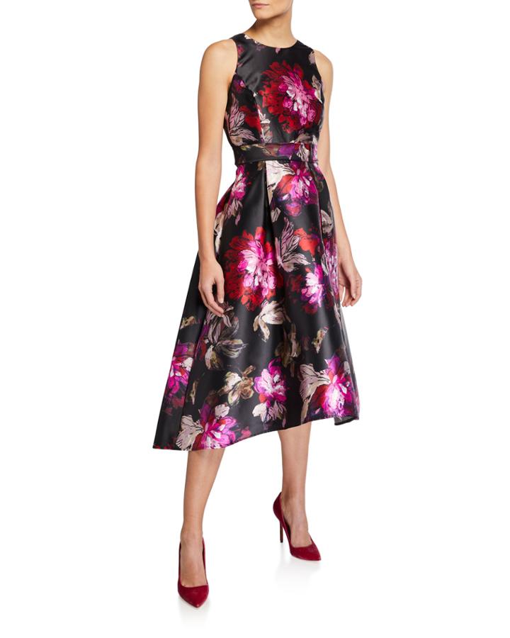 High Low Party Dress With Belt