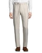 Men's Linen-silk Textured Pants