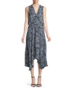 Sleeveless Floral Handkerchief