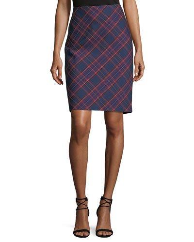 Crissy 2 Plaid-print Pencil
