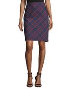 Crissy 2 Plaid-print Pencil