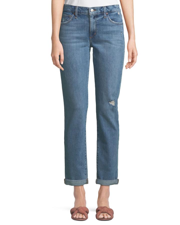 Mandy Slim-leg Boyfriend Ankle Rolled Jeans