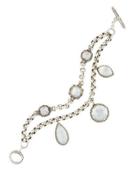 Aura Crystal & Mother-of-pearl Double-strand Bracelet