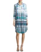 Ombre Plaid Silk-blend