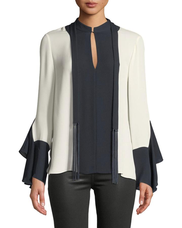 Karissa Long-sleeve Two-tone