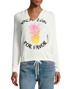 Pineapple Vacation Light-knit Hoodie