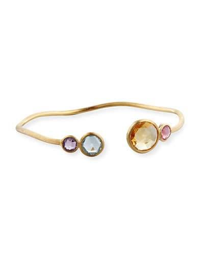 Jaipur 18k Gold & Gemstone Bangle Bracelet