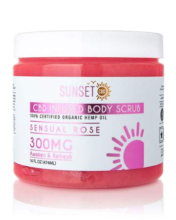 Sensual Rose Cbd-infused Body Scrub,