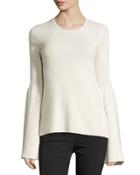 Darcy Cashmere/silk Bell-sleeve Sweater,