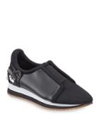 Celina Mixed-media Sequin Trainer