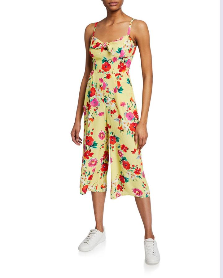 Pretty Chic Cropped Floral Jumpsuit