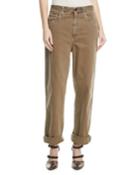 Garment-dye Denim Pants With Monili 4-track