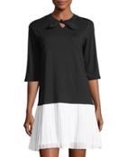 Long-sleeve Drop-waist