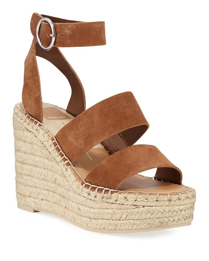 Shae Suede Wedge Espadrilles
