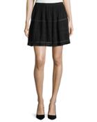 Lace-inset Short A-line