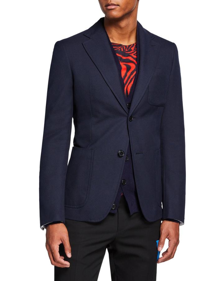 Men's Solid Schoolboy Blazer