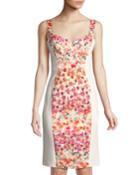 Sadie Floral-paneled Bustier Sleeveless Dress