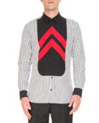 Striped Contrast-bib