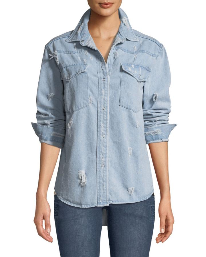 Day-off Oversized Distressed Denim