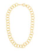 Circle-link 24k Gold-plated Necklace