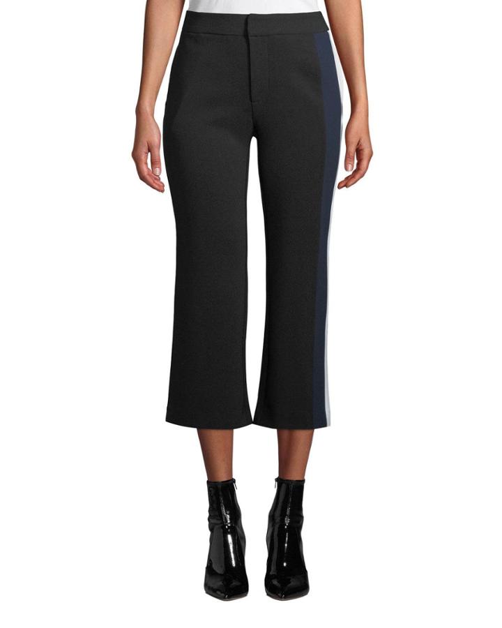 Gwen Cropped Pants W/stripe