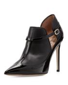 Valentino Patent Cutout T-bar Pump, Black, Women's, Size: