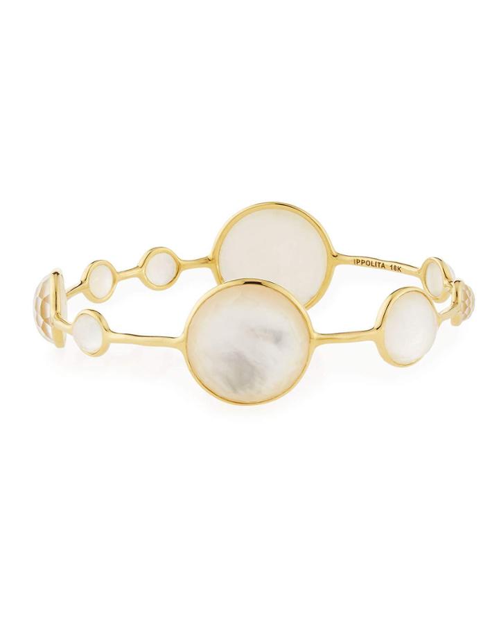 18k Gold Rock Candy® Mother-of-pearl Bangle Bracelet