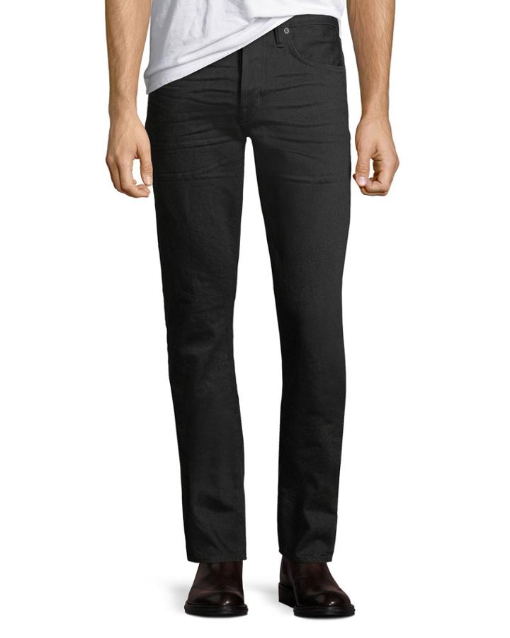 Men's Slim-leg Jeans, Black