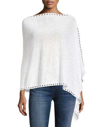 Linen Grommet-trim Two-way Topper