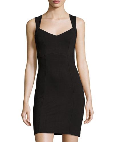 Lula Sleeveless Bodycon Dress, Black