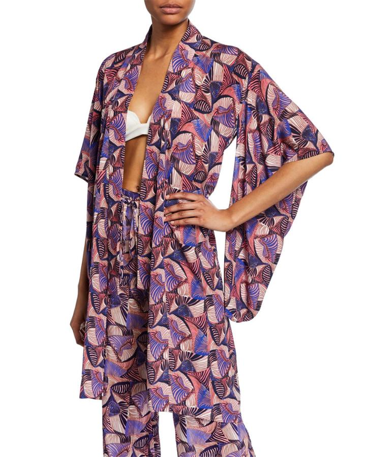 Mariko Printed Coverup Kimono
