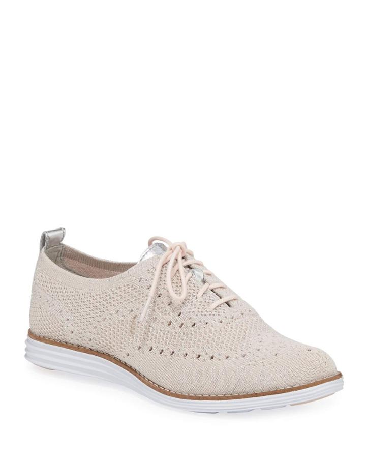 Original Grand Stitchlite Metallic Knit-mesh Wingtip Oxford
