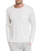 Pocket-front Long-sleeve T-shirt