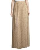 Sade Floral-print Semisheer Long Gathered