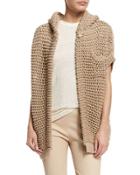 Short-sleeve Hooded Cardigan