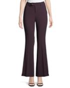 Fluid Stretch Crepe Flare-leg Pants