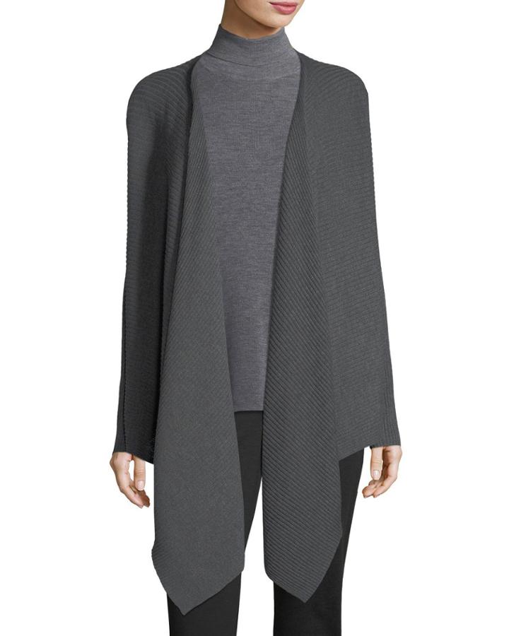 Washable Wool Wrap Cardigan