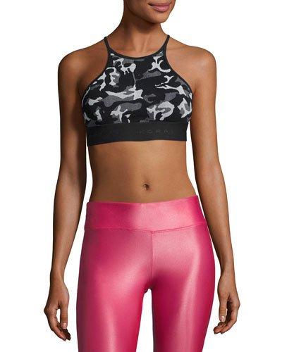 Knockout Camo-print Bralette
