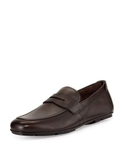 Textured Calfskin Penny Driver