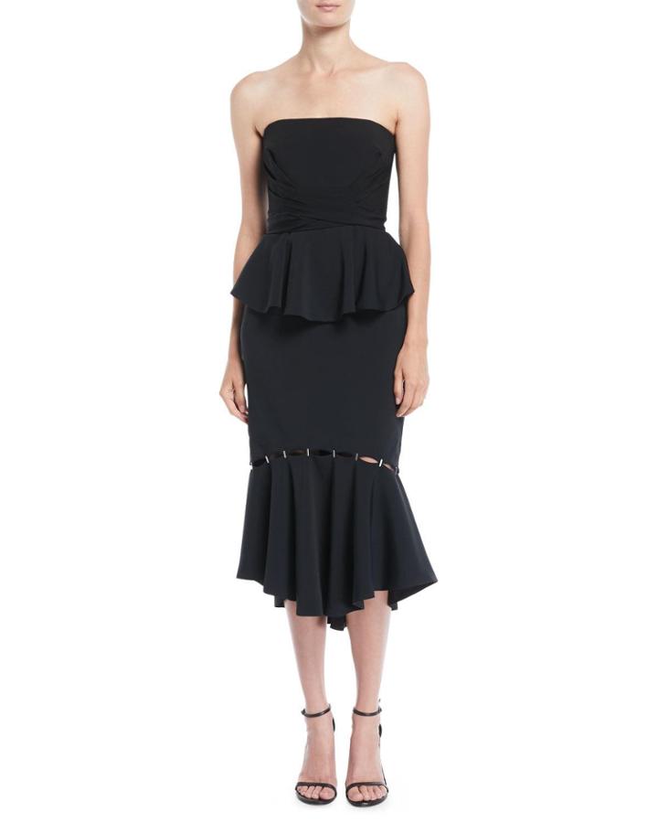 Stapled Crepe Flounce