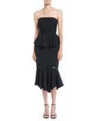 Stapled Crepe Flounce