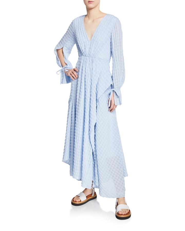 Long-sleeve Flare Chiffon