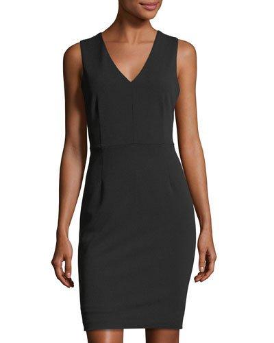Mesh-back Sleeveless Dress