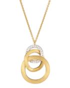 Marco Bicego 18k Jaipur Link Diamond Pendant Necklace, Women's, Gold