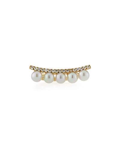 Brooke Pearly Cubic Zirconia Bar Ring