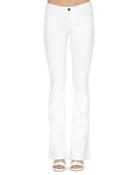 Stacey Stretch Boot-cut Jeans, White