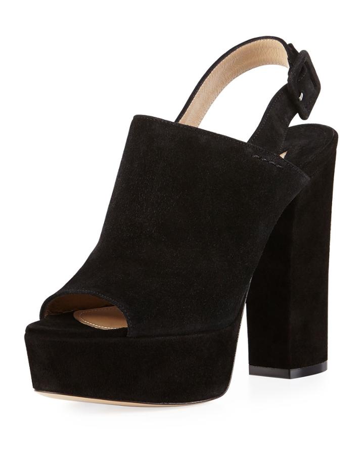 Senato Suede Slingback Platform