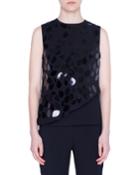 Sequined Animal Dot Paillettes Jersey Tank