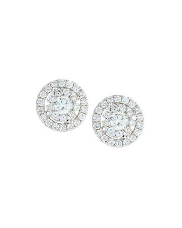 18k Diamond Bouquets Stud Earrings,